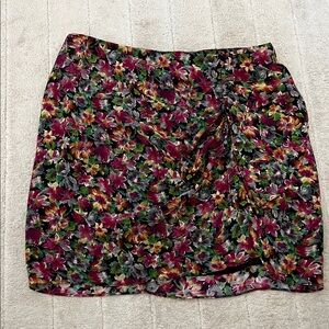 Vibrant Floral Mini Skirt